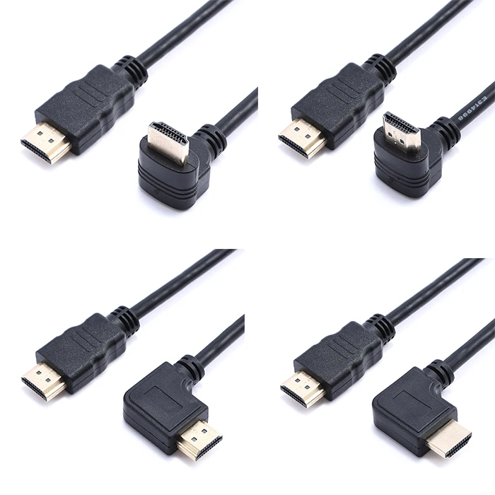 90 degree left and right HDTV high definition TV projector male and female extension cable - ANKUX.COM