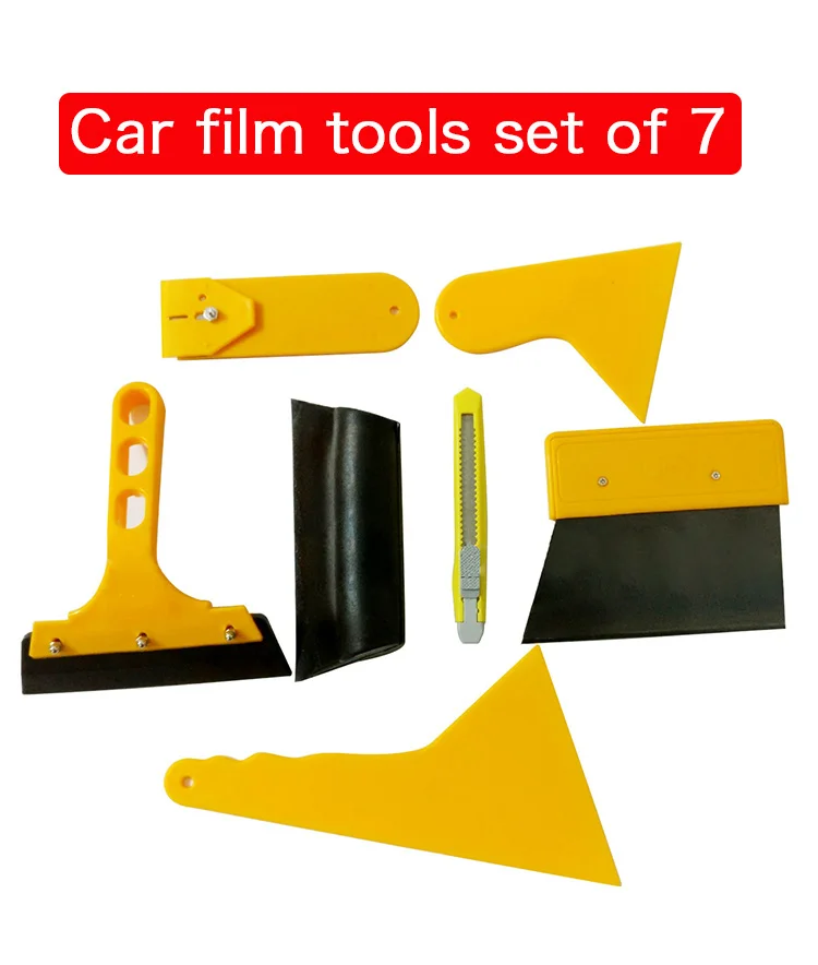 Car Film Tools Set Of 7 Plastic Squeegee Car Vinyl Film Wrapping Tools Buy Car Window Scraper