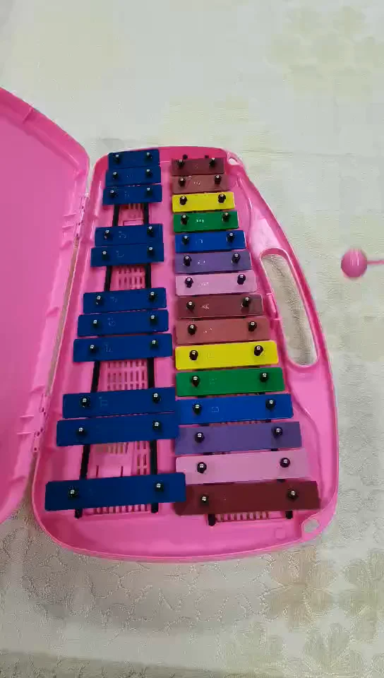 bee brand 26 key xylophone colourful toy metal xylophone