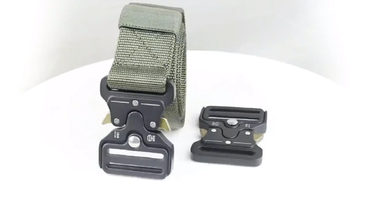 Tactical Quick Release 38mm Belt Buckle Army Belt Adjustable Men