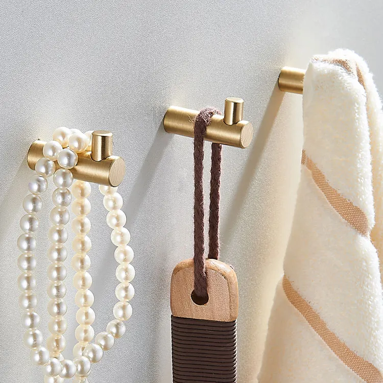 Small Decorative Brass Hooks Coat Key Hanging Multipurpose Wall Hook