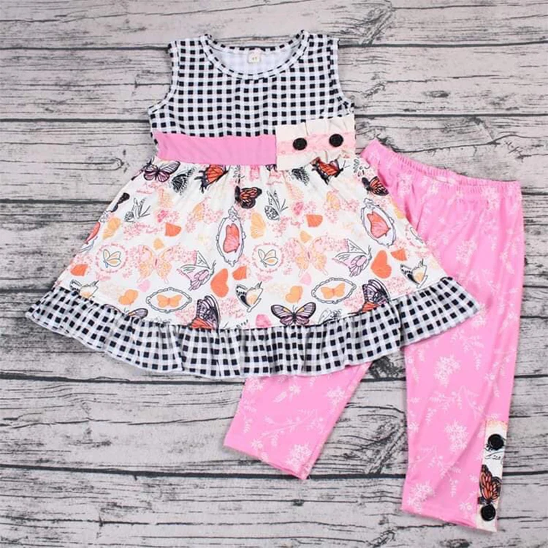 Brand Summer Baby Outfit Cute Little Girl Boutique Remake Clothing Set