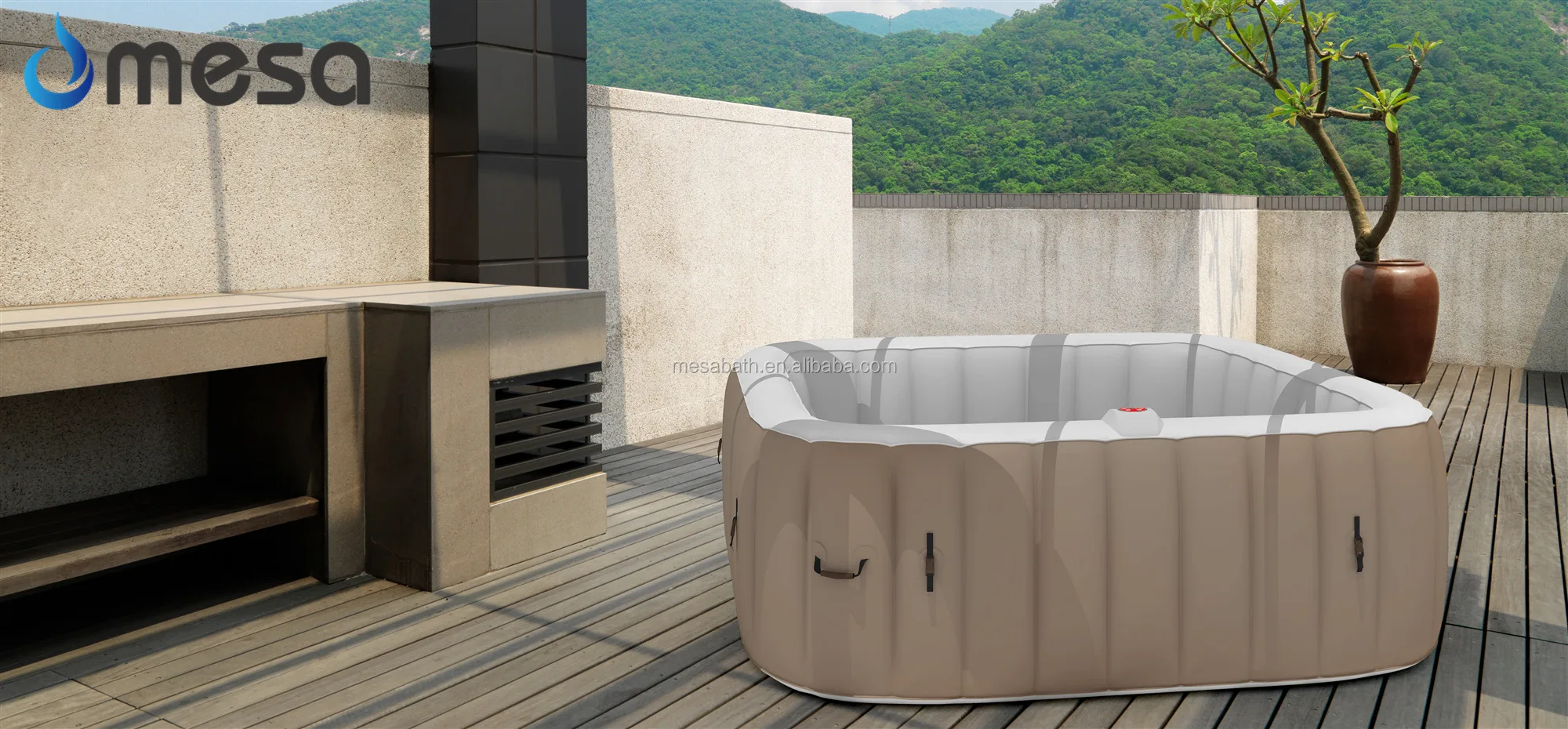 Outdoor Portable 220v Inflatable Spa Hot Tub For 6 Person Buy Hot Tub