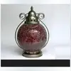 Garden Ornament Glass Mosaic Lantern/ Outdoor Vintage Candle Lantern