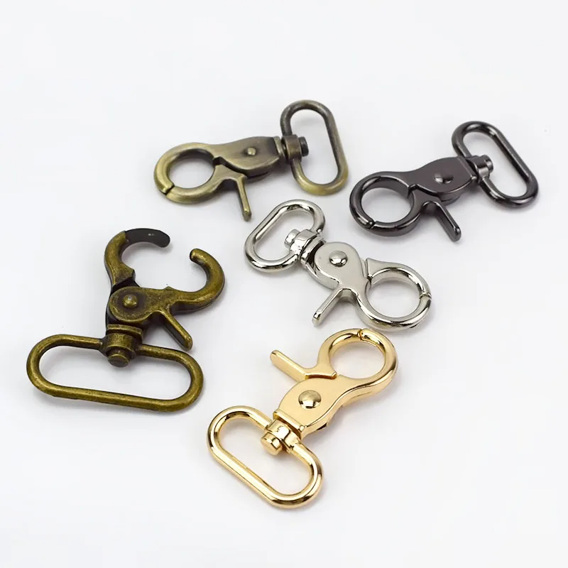 Meetee H41 Luggage Accessory Swivel Lobster Buckle Alloy Belt Buckle For Handbag Clasp Lobster
