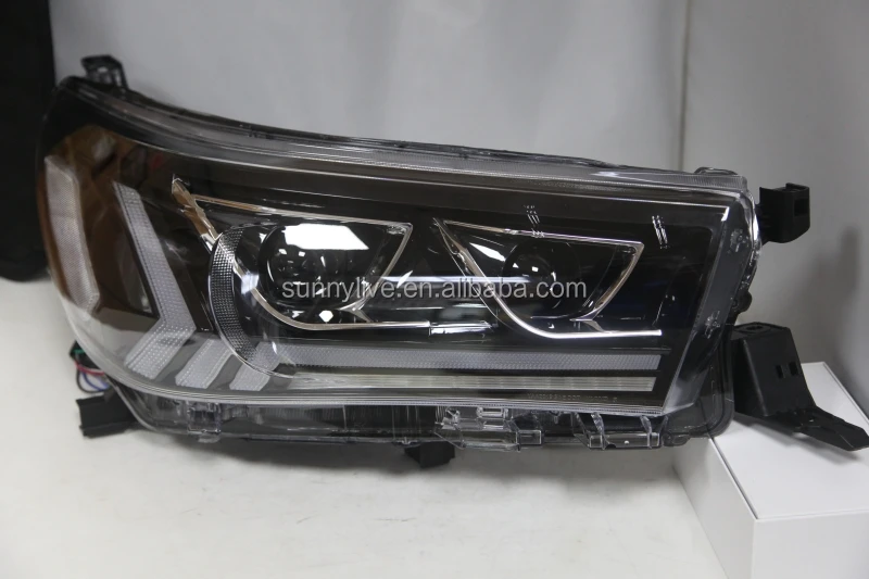 New Arrival led front light  for TOYOTA for HILUX VIGO Hilux Revo Headlights  Black Housing YZ
