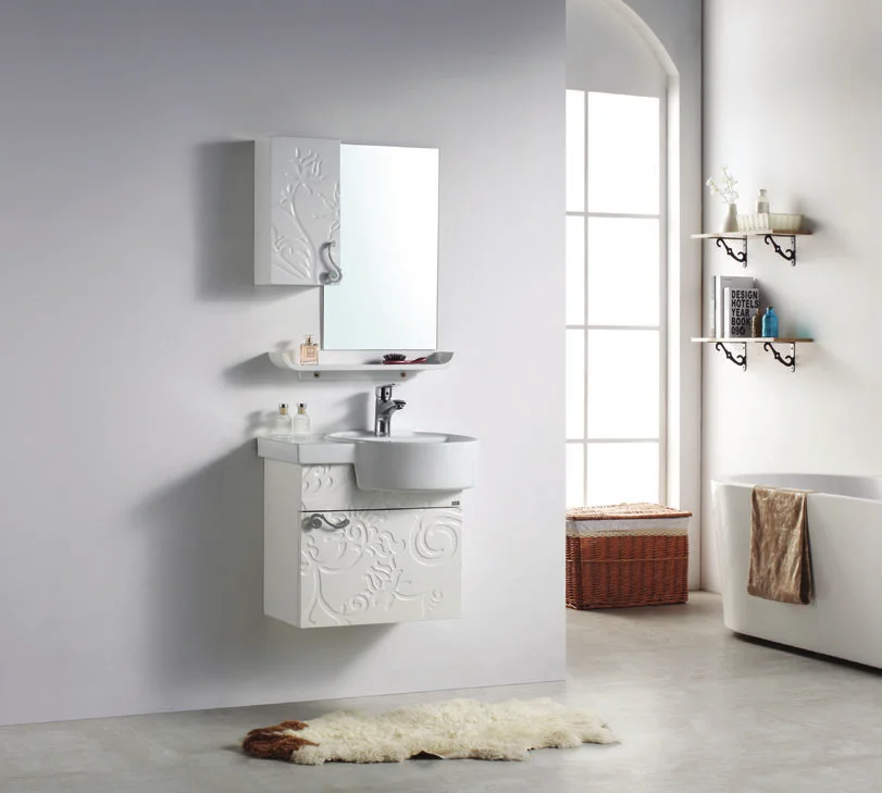 XD-828 new modern bathroom cabinet,hand carved bathroom cabinet small size, for  apartment