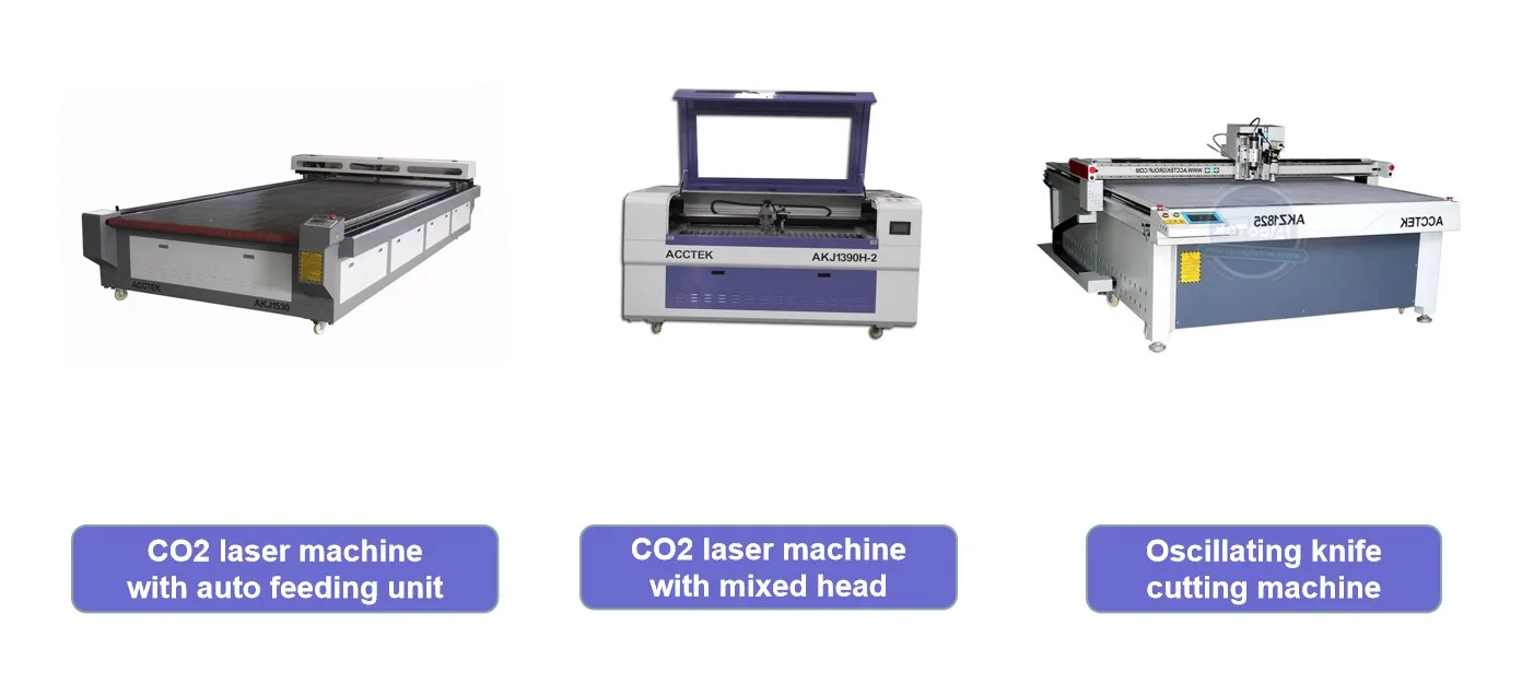 CNC CO2  laser cutting machine 90 watts Fabric Leather Textile cutting machine with protect structure 6090