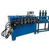 automatic CNC steel bucket clamps clip drum locking end forming rolling ring making and hole punching barrel hoop making machine