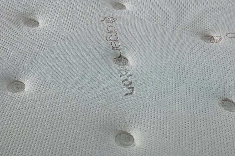 Healthy Organic Cotton Fabric Sleeping Sponge Mattress Jacquard