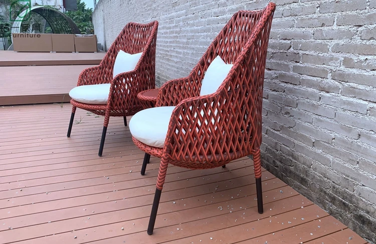 Creative Design Rattan Woven Outdoor Garden Furniture Chair And Table Set