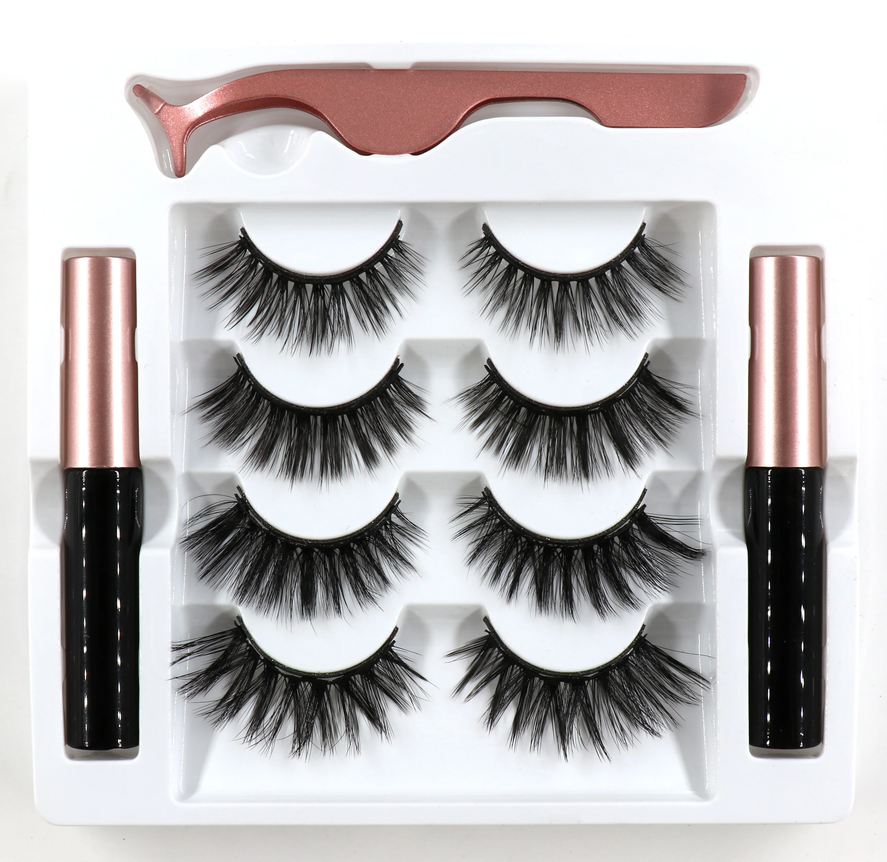 New Trend 3d Mink Eyelash Eyeliner Vegan Eyelashes Buy 3d