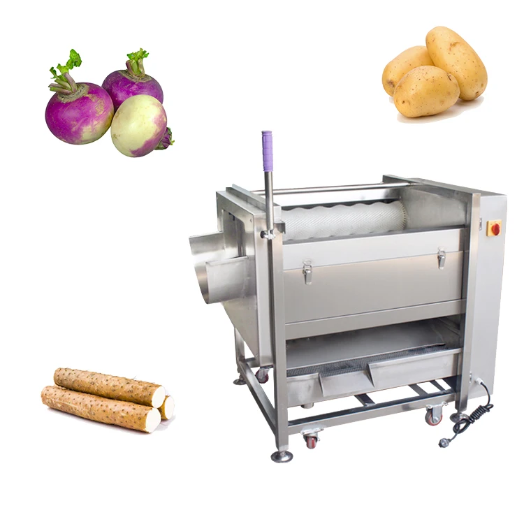 Electric taro washing industrial potato peeling machine for chips making     #Ghana WT/8613824555378