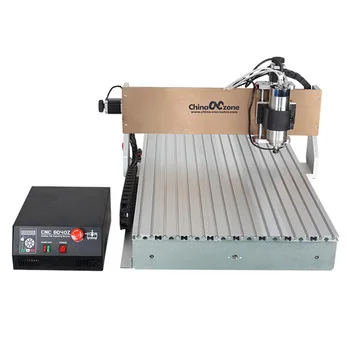 China Mini 4 Axis 3D CNC Router Wood Engraver Machine 6090 With