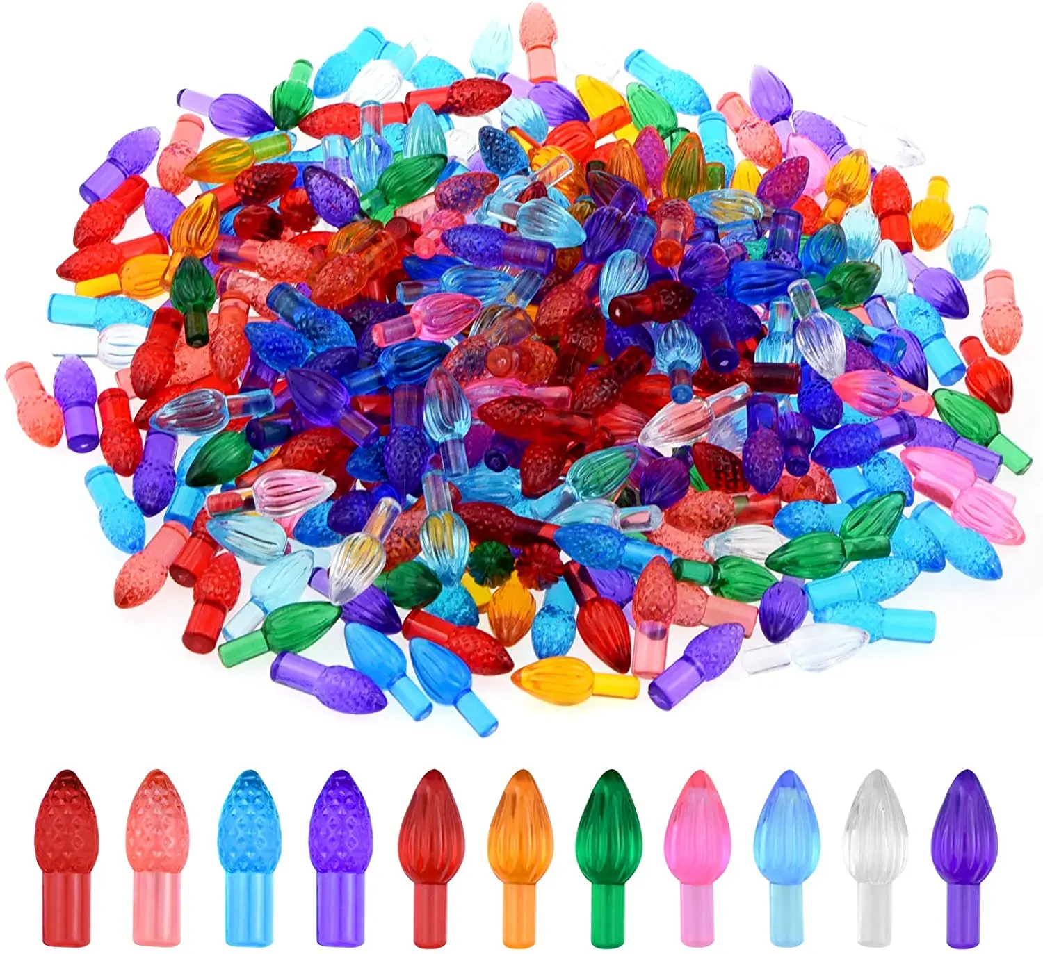 Ceramic Christmas Tree Replacement Lights,Medium Plastic Twist Light