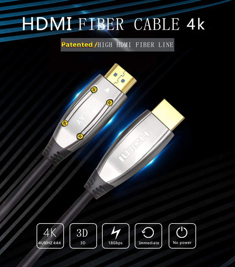 Poshshine 100m hdmi fiber cable for projector - ANKUX.COM