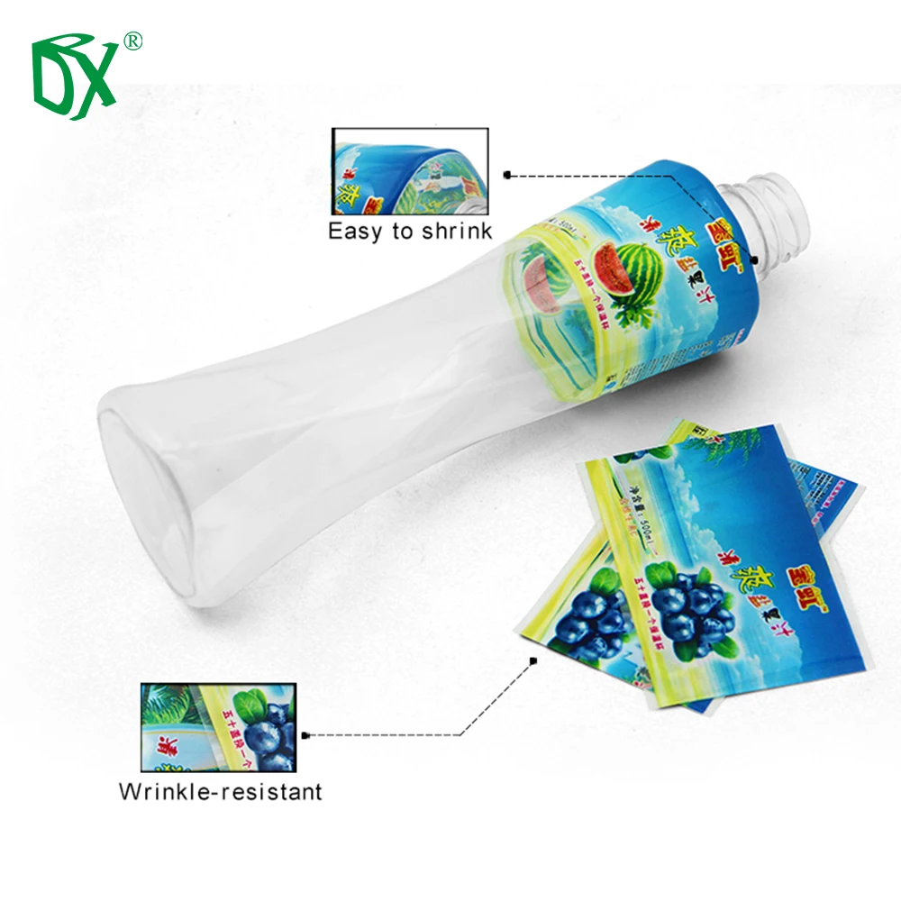 Personnalis&eacute; imprim&eacute; &eacute;tiquette de bouteille d'eau &eacute;tiquette r&eacute;tractable