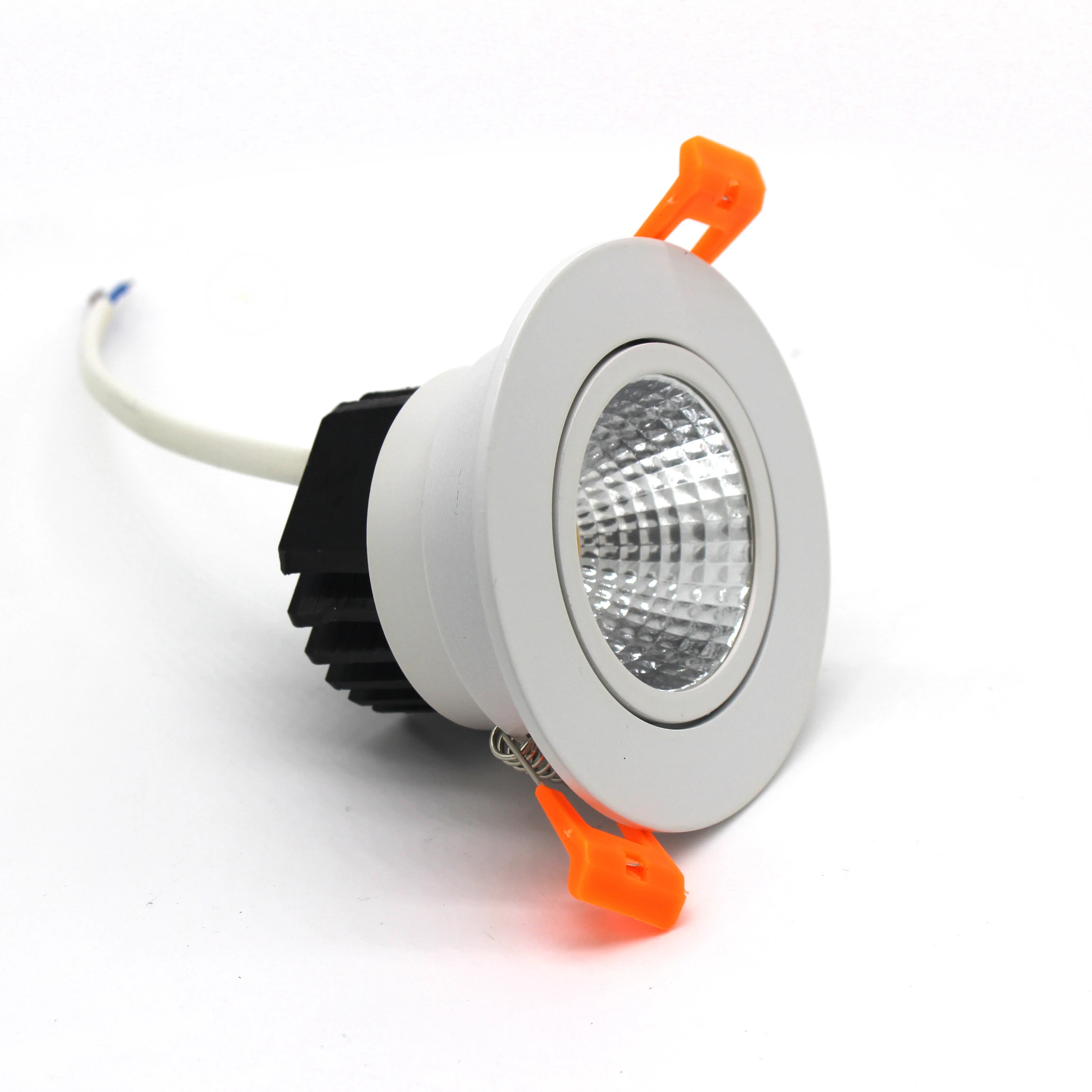 dimmable daylight warm white cob led sunny driverless downlight  7w 10W cob led spotlight with quick connectors