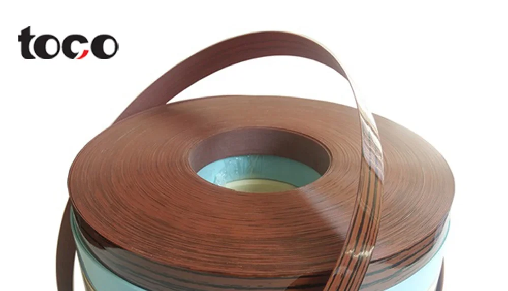 Toco Desk Edging Strip Pvc Laminated Edge Strips,Plastic Embossed Pre