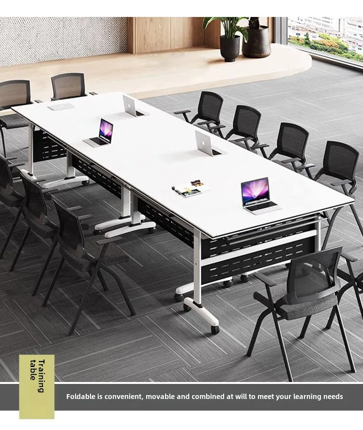 Folding Long Table Training Office Movable Desk Combination Portable ...