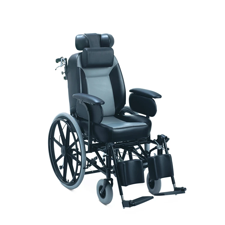 Aluminum Cerebral Palsy High Back Reclining Standing Wheelchair For