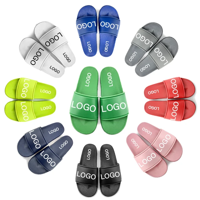 

Greatshoe wholesale custom logo slide sandal men green PVC slipper,printed slippers for men leather, Requirement