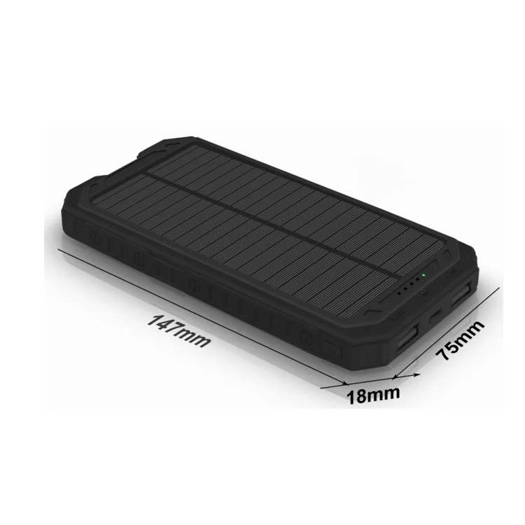 IP67 Dustproof Shockproof Rainproof Solar Phone Charger 30000mAh High Capacity Solar Power Bank - ANKUX.COM