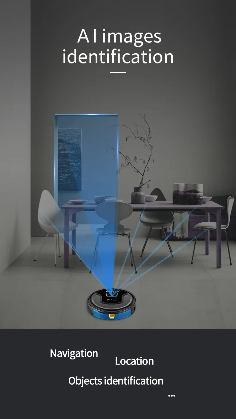 Visual Navigation mapping aspiradora Intelligent  Vacuum Cleaner With Auto Recharge Aspiradora Robot