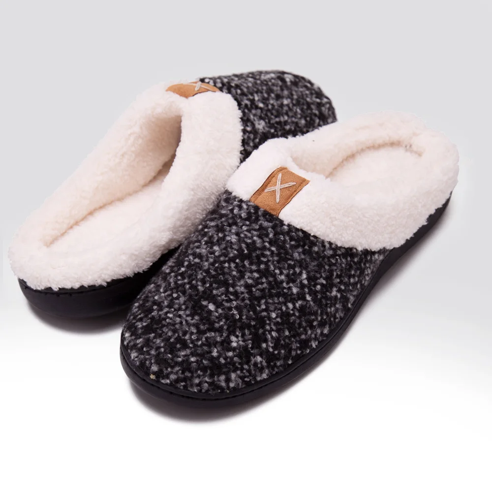 Faux Fur Mens Winter House Slipper