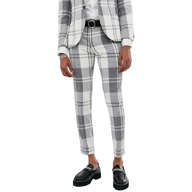 super skinny plaid pants