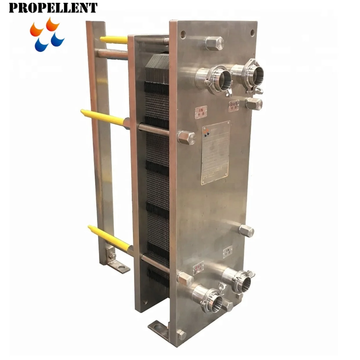 
Tranter GX26 beer wort sugar syrup chiller Free flow Gasket plate heat exchanger Stainless steel heat exchanger 