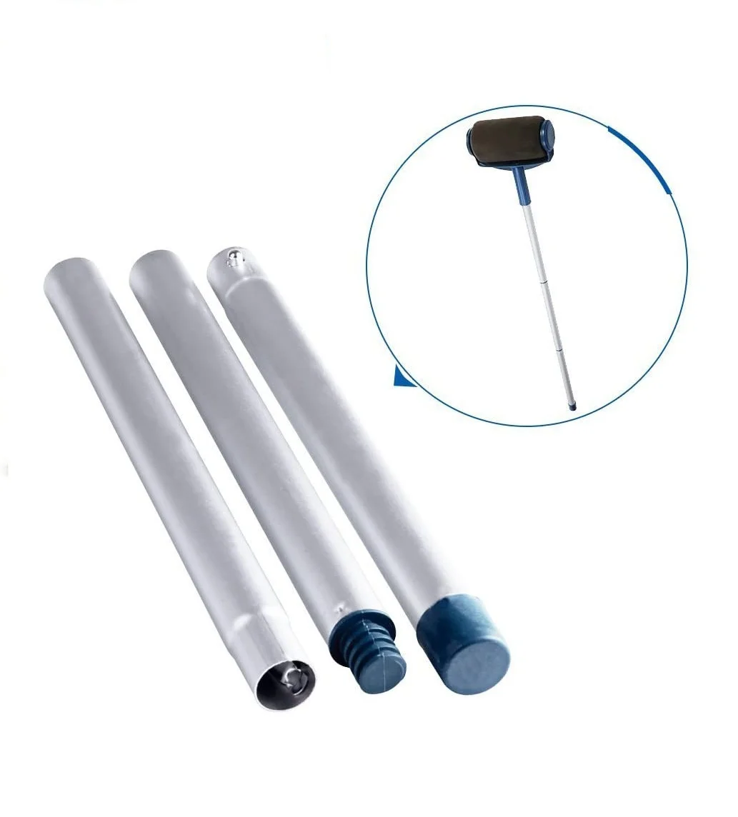 Multifuncional 6-Piece Industrial Grade Paint Brush Roller Set Criativo Espuma Sem Costura Extensão Rod Escova de Canto para Limpeza