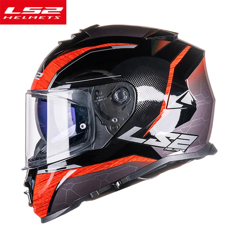 LS2 FF800 Full Face Motorcycle Helmet - KPA Material with Fog-free