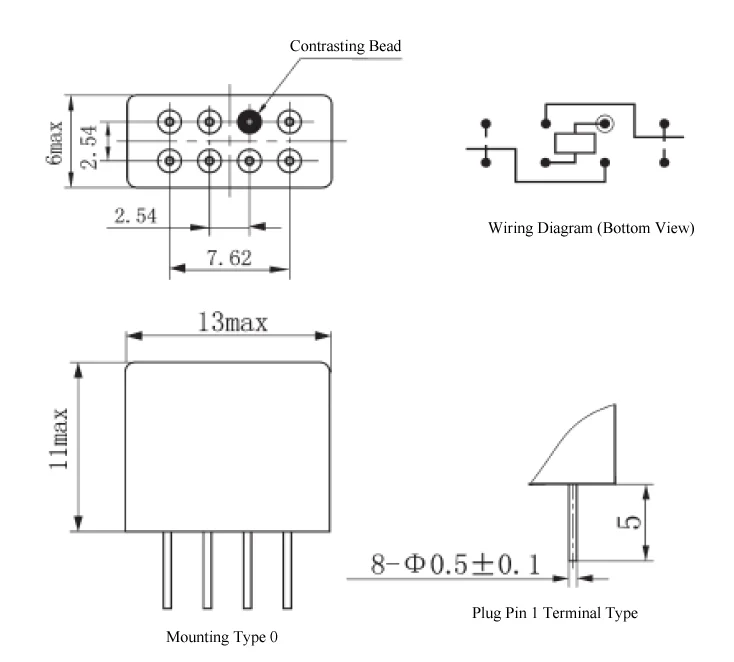 JRC-10MA Hermetical DPDT Electromagnetic Relay for Avionics