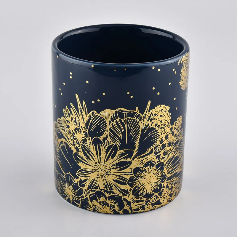 customized ceramic candle jars for home decoration
