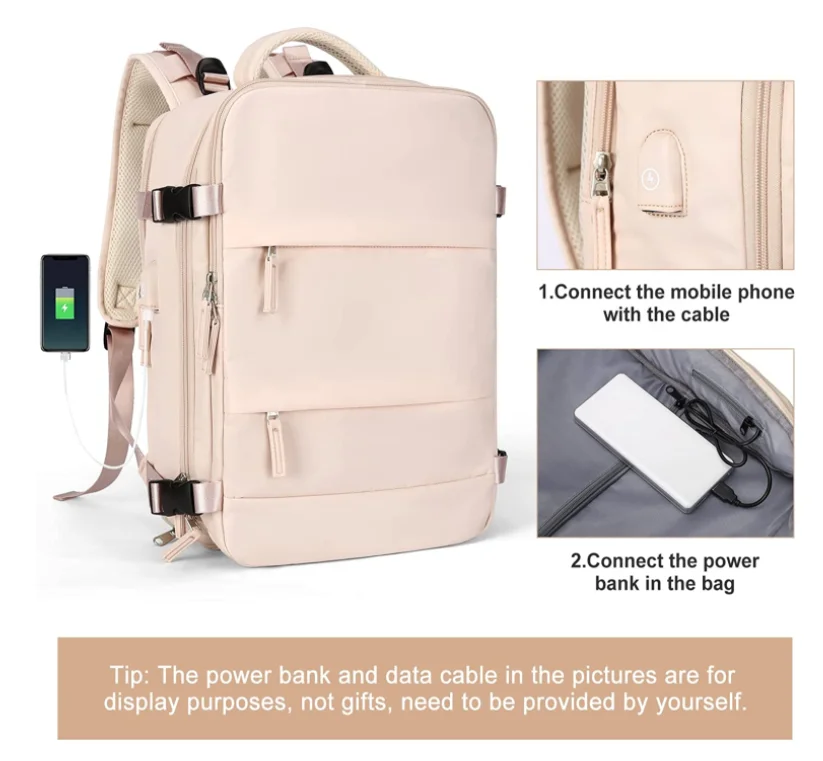 2023 Factory Custom Amason Hot Backpack Airplane Laptop Travel Backpack Pink Backpack Buy