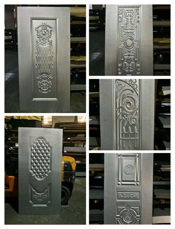 molded stamped galvanized cold rolled steel metal door skin