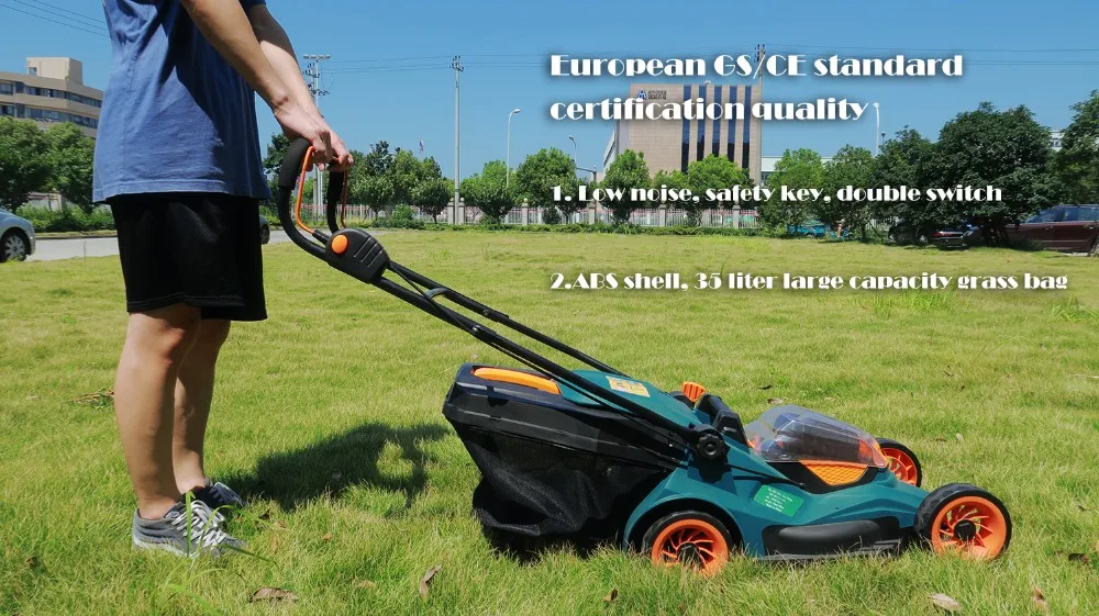 best quality electric start lawn mower for garden use, grass