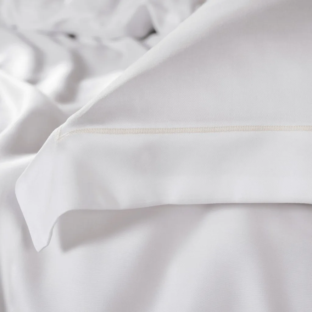 500 Thread Count Luxury Hotel Bed Sheet Duvet Cover Solid Pattern For