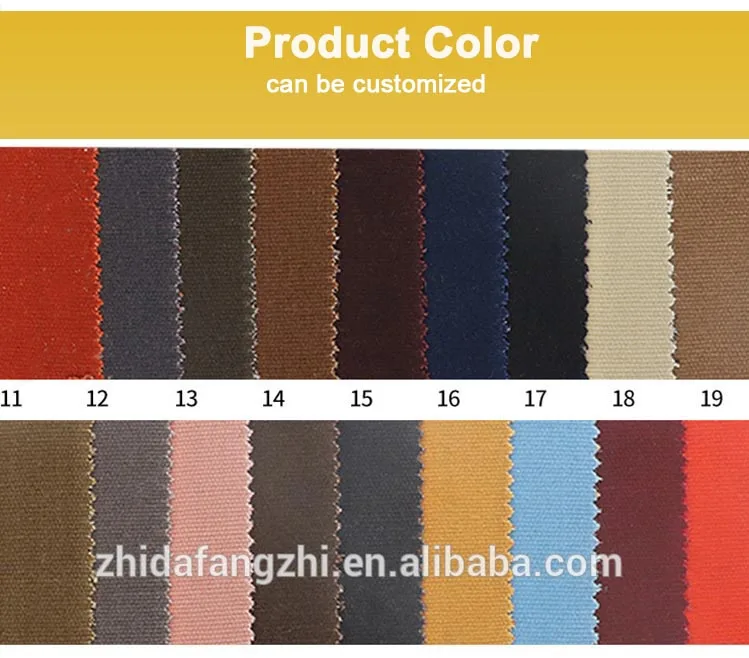 China waxed canvas supplier stock of cotton waxed bag fabric waterproof