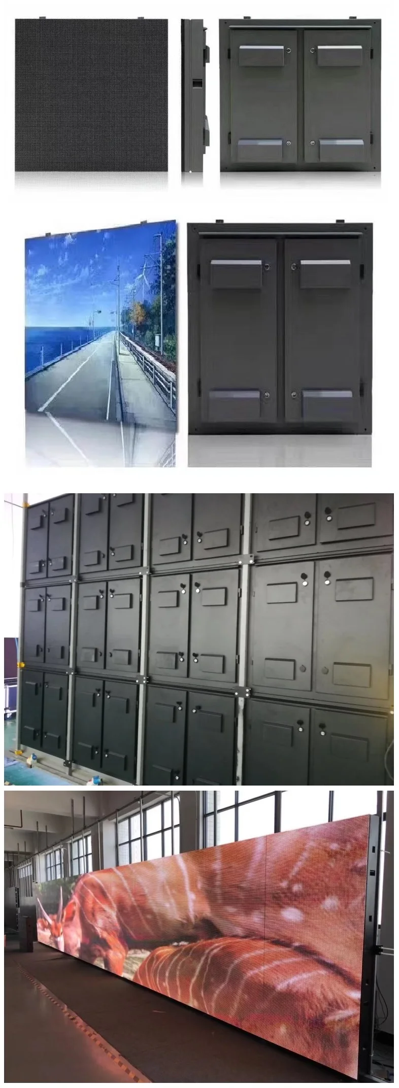 P8 P10 5000nits Digital LCD Billboard SMD3535 Advertising Frontage Lighting