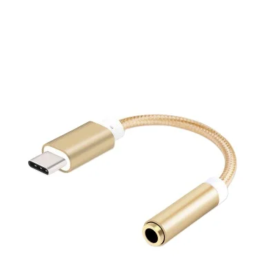 2020 Popular factory Type C to 3.5mm audio aux Cable USB C Adapters for Samsung