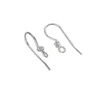 Wholesale DIY Earing Making Supplies Rhodium Plated 925 Silver Findings Sterling Silver Earring Hook Earrings Making Material