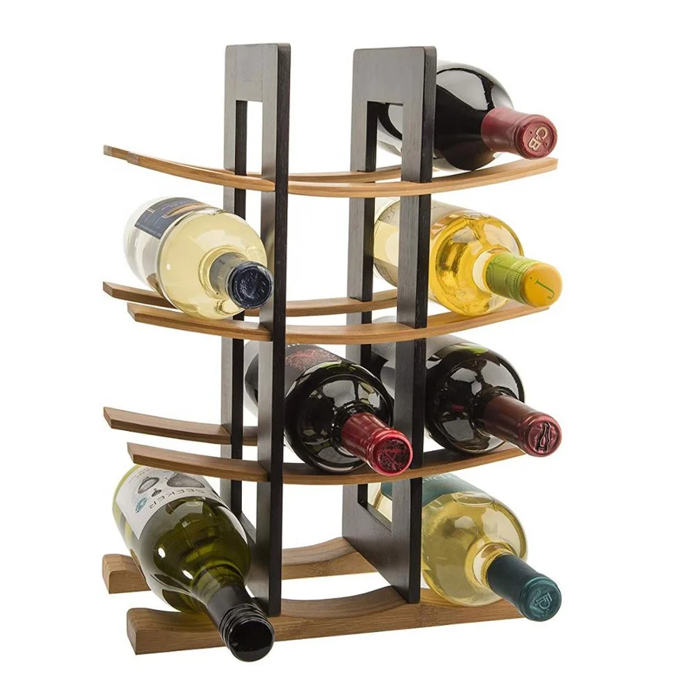 15bottle Bamboo Wine Rack Wood Wine Rack Countertop Wooden Wine