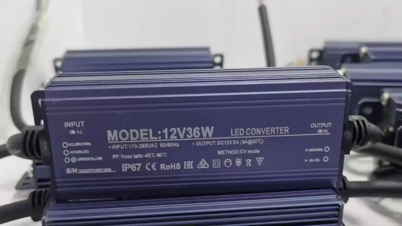 AC170-265V Waterproof Power Supply Ce Rohs Led Driver Dc12v 24v