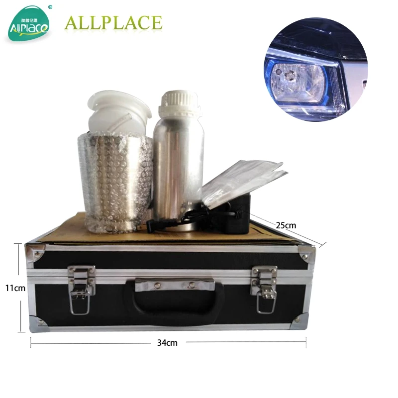 Allplace Steam Headlight Polishing Set Car Light Headlight Restoration Kit UV