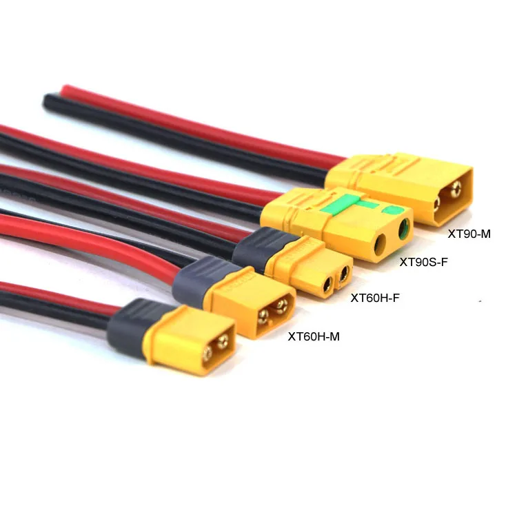 Amass Xt60 Female Male Adapter Xt90 Connector Xt60h Plug Extension Cable 12awg 150mm For Rc Lipo 8084