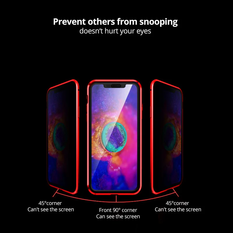 Ultra thin for iphone 11 tempered glass phone case,for iphone 11 plus case covers,mobile phone shell for iphone 11 magnetic case