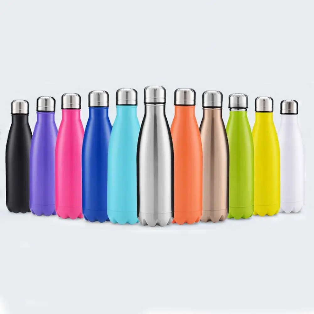 

Vacuum Drinking Water Bottle Water Bottle Powder Coated Tumbler Stainless Steel with Customized Vacuum Flasks Bike Sports, Customized color