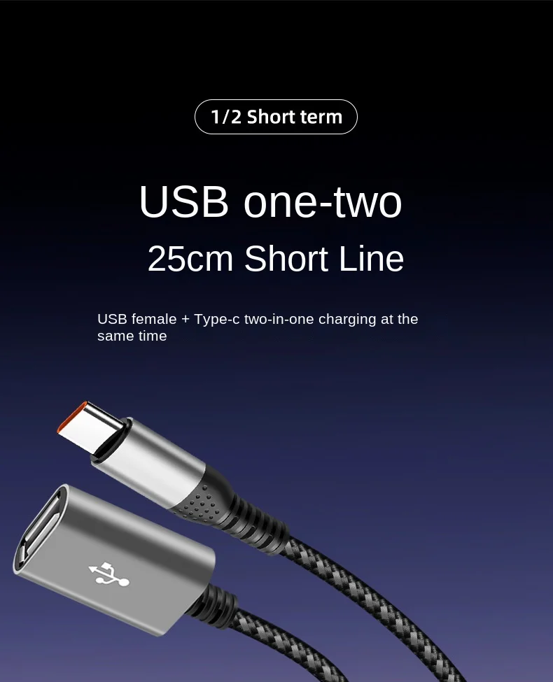 90 Degree Elbow USB C Splitter Type C Y Splitter Cable(NOT for Monitor ...